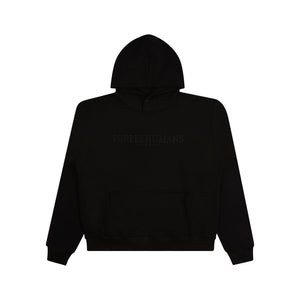 Black with Black Embroidery Logo Hoodie