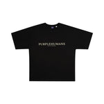 Black with White Print Logo T-Shirt