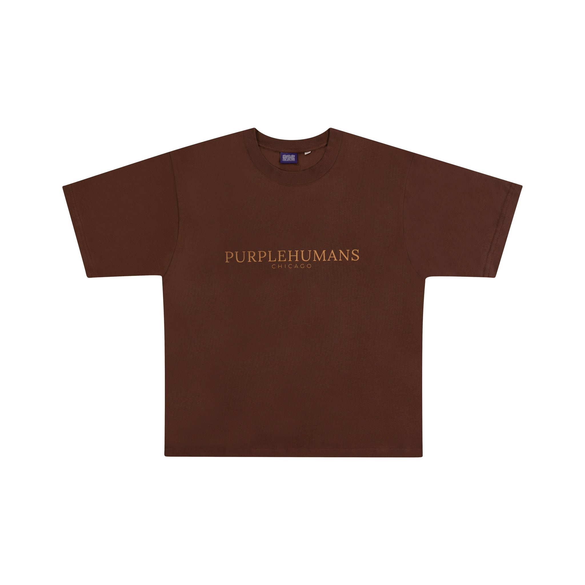 Chocolate with Brown Print Logo T-Shirt