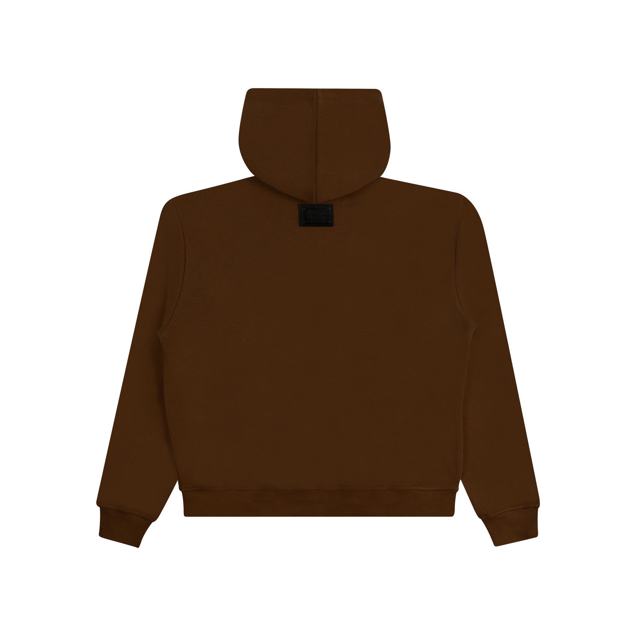 Chocolate with Brown Embroidery Logo Hoodie