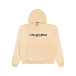 Tan with Black Embroidery Logo Hoodie