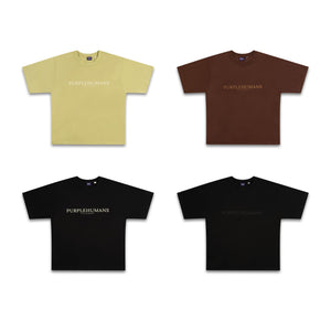 Chocolate with Brown Print Logo T-Shirt